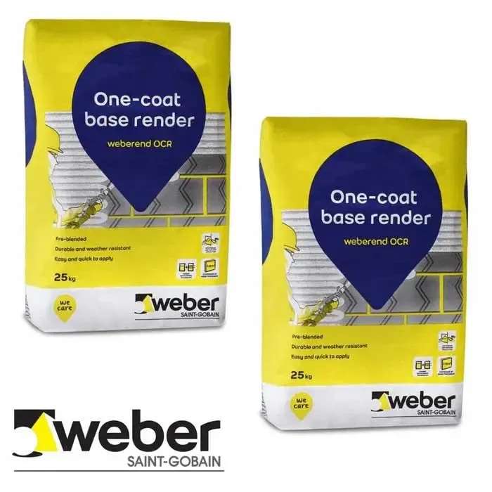 One-Coat Render, Grey 25 KG