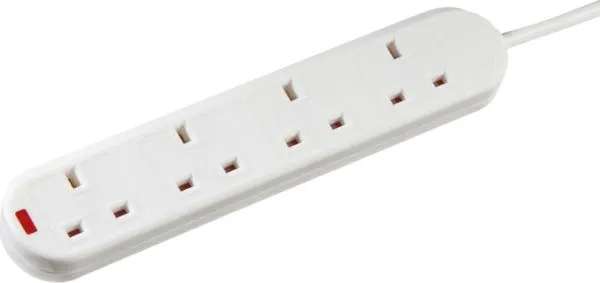 13A 4G 2M Extension Lead with Neon