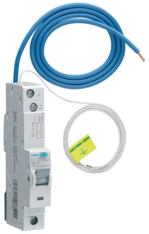 Hager ADA120U RCBO SP A B 20A 30mA 10kA
