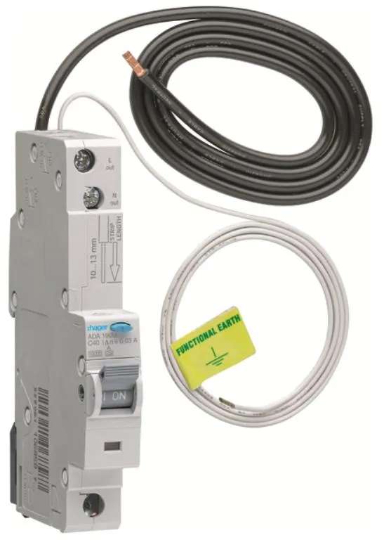 Hager ADA190U RCBO SP A C 40A 30mA 10kA