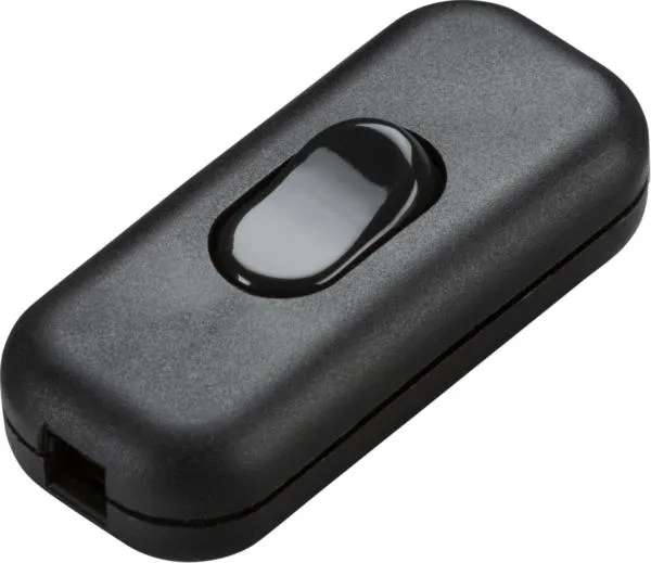 6A DP Inline Cord Switch – Black