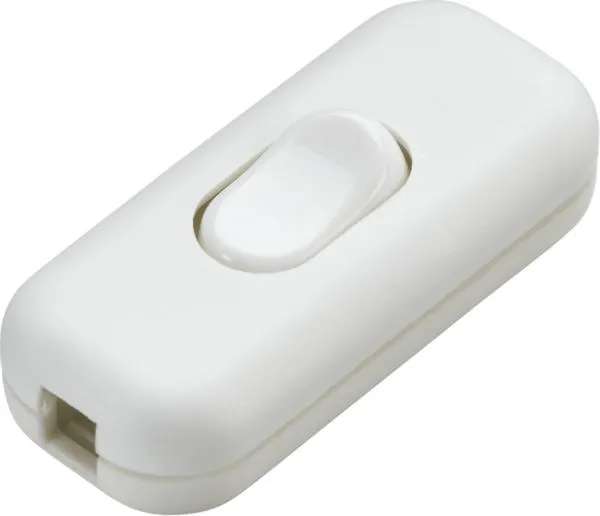 6A DP Inline Cord Switch – White