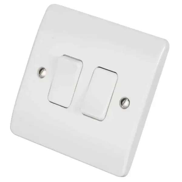 MK K4872WHI Switch 2 Gang 2 Way SP 10A