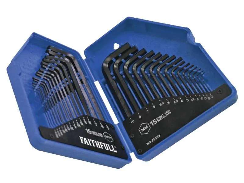 Faithfull Metric/Imperial Hex Key 30 Piece Set