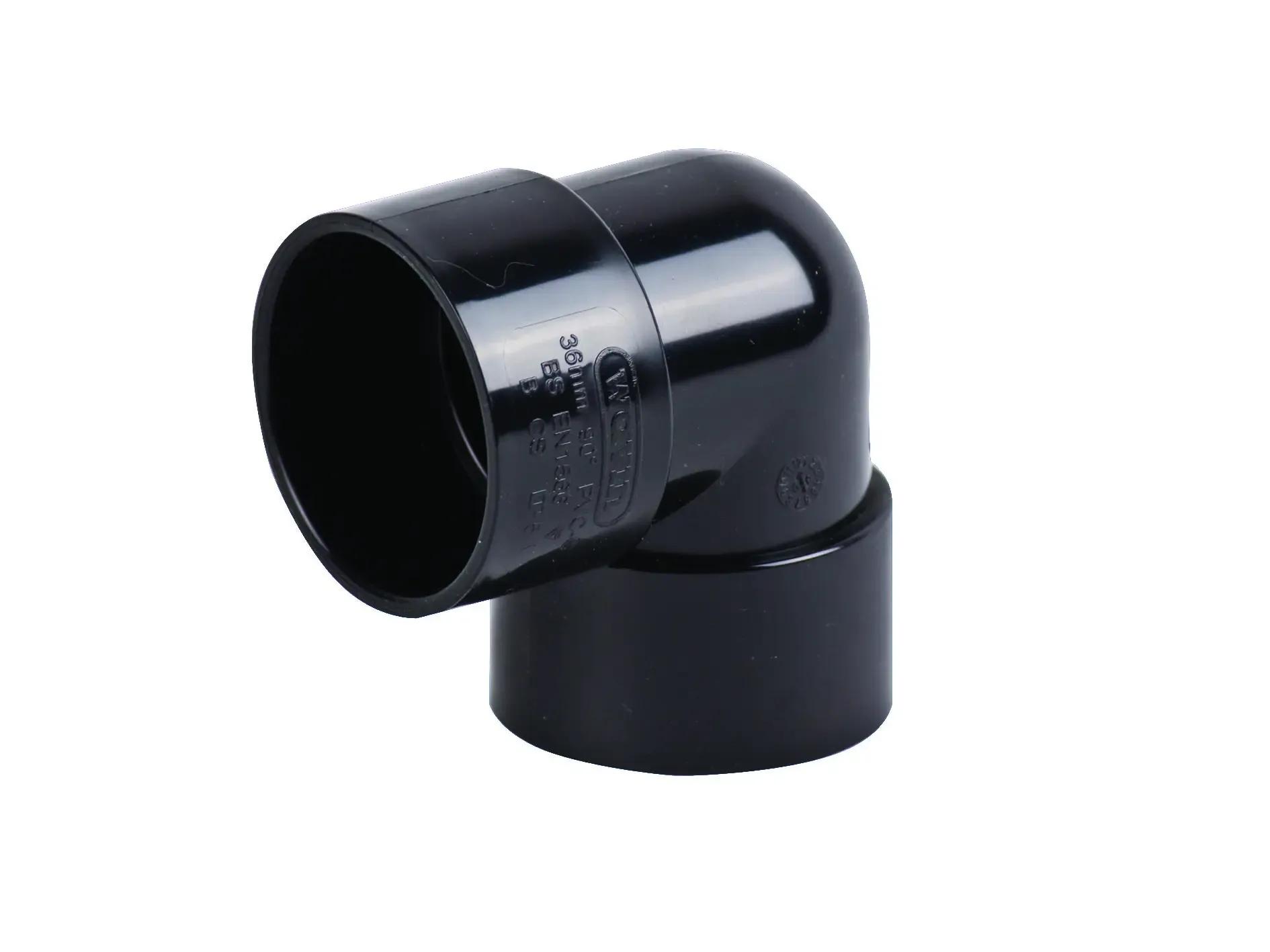 Solvent Weld Knuckle Bend 90° 32mm Black