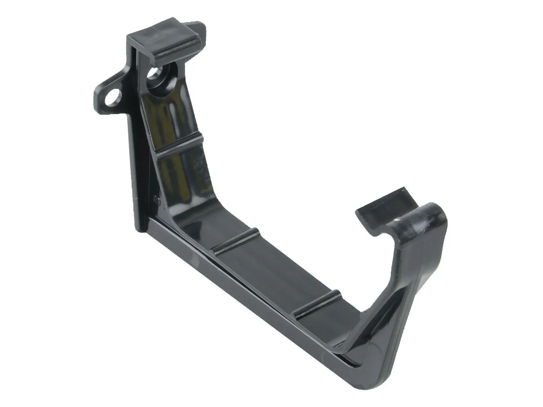 Square Gutter Support Bracket 100mm Black