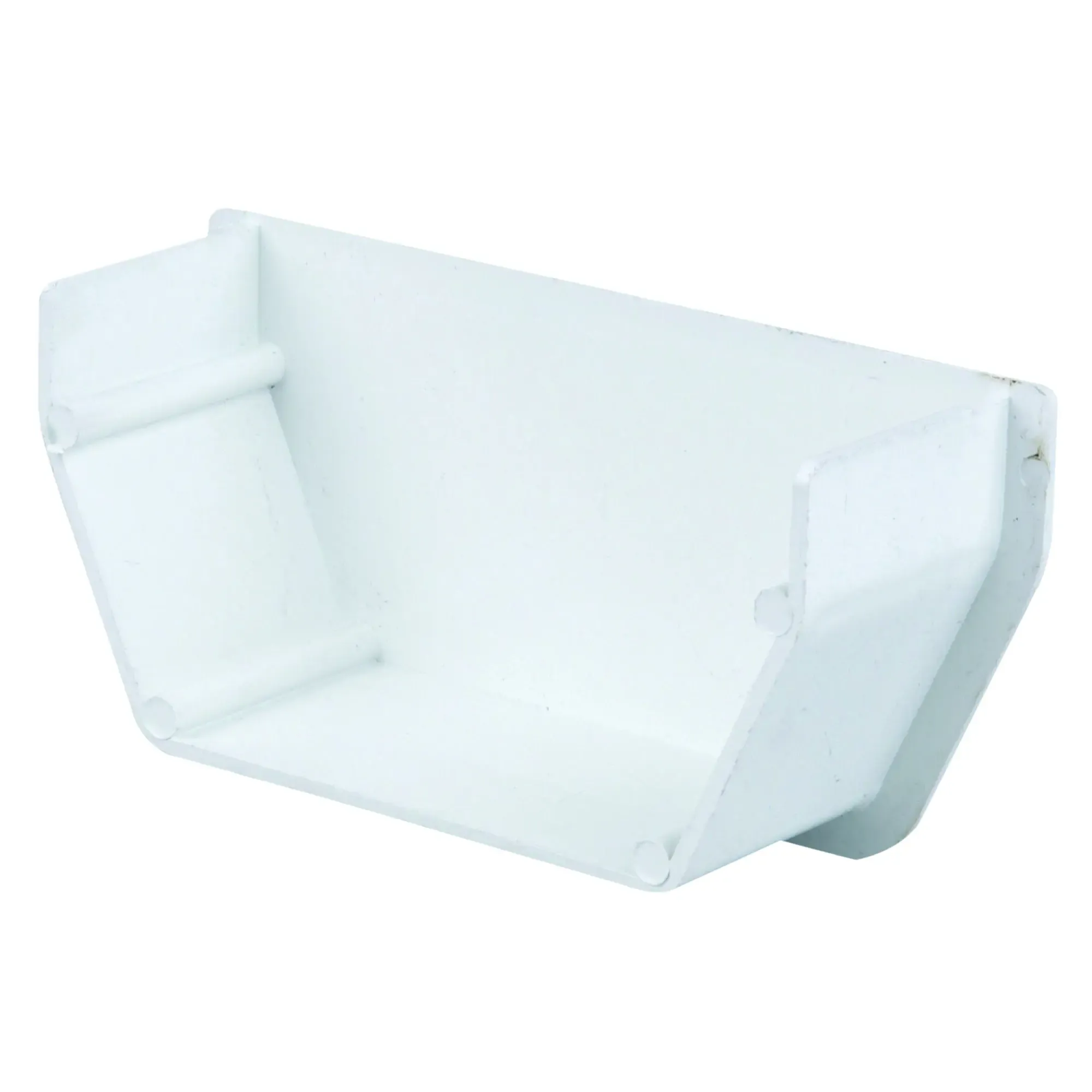 Square Stopend Internal 100mm - White