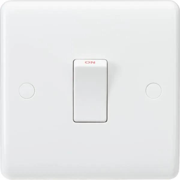 Curved edge 20A DP Switch (White)