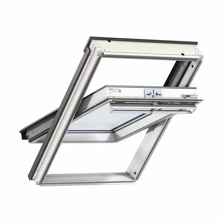 VELUX GGU MK04 0070 Manual Centre Pivot Roof Window 780 x 980mm White Maintenance-Free
