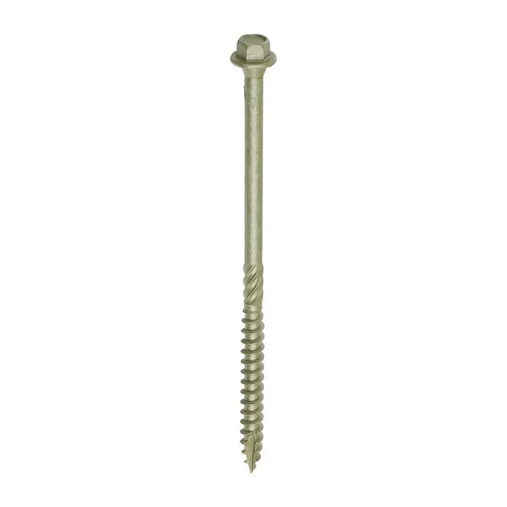 Landscaping Hex Exterior Green Screws 6.7mm x 125mm (Qty.50)