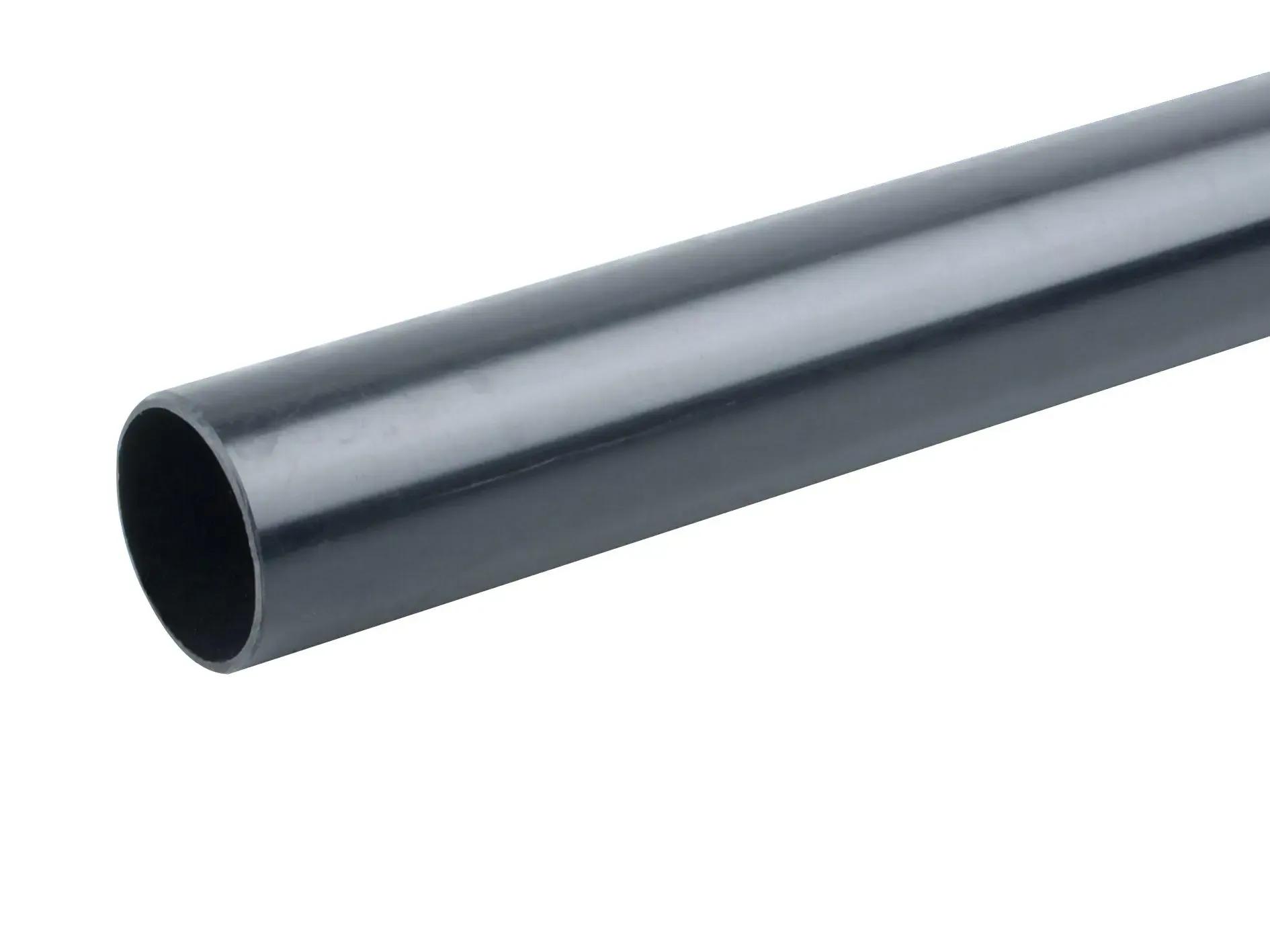 Solvent Weld Plain Ended Pipe 40mm Black 3m