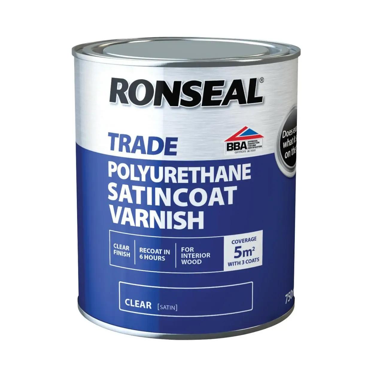 Ronseal Trade Polyurethane Interior Varnish 750ml