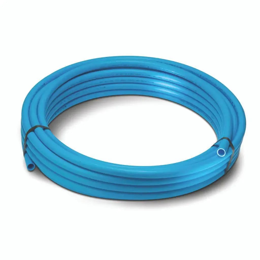 25mm Blue Polyethylene MDPE U/G Pipe, 150m Coil