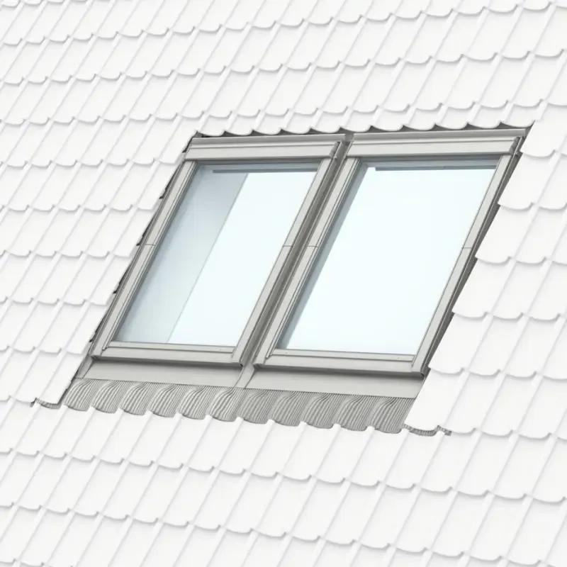 Velux EKJ PK08 0021E Classic Recessed Side-By-Side Profiled Flashing (≤120mm) 940 x 1400mm