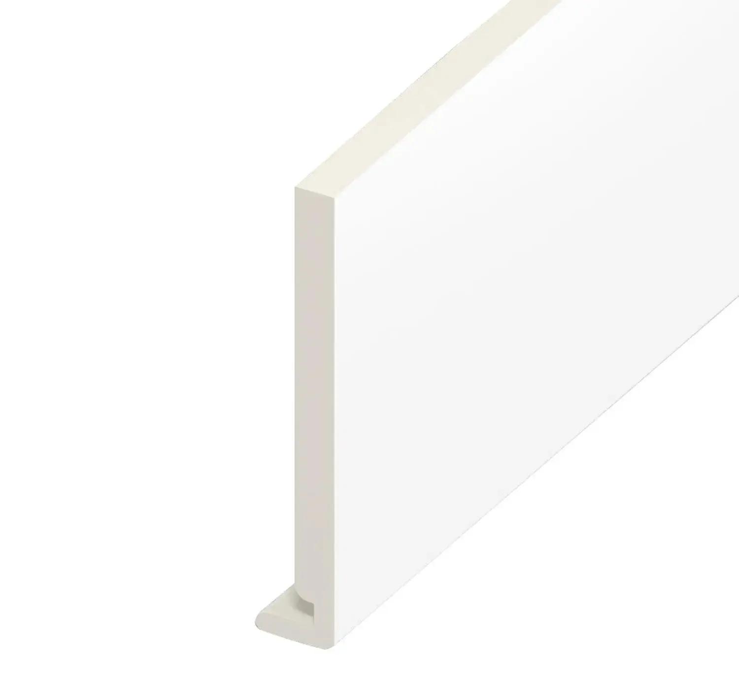 Fascia Board Square Foiled (Woodgrain) White 405 x 16mm x 5m