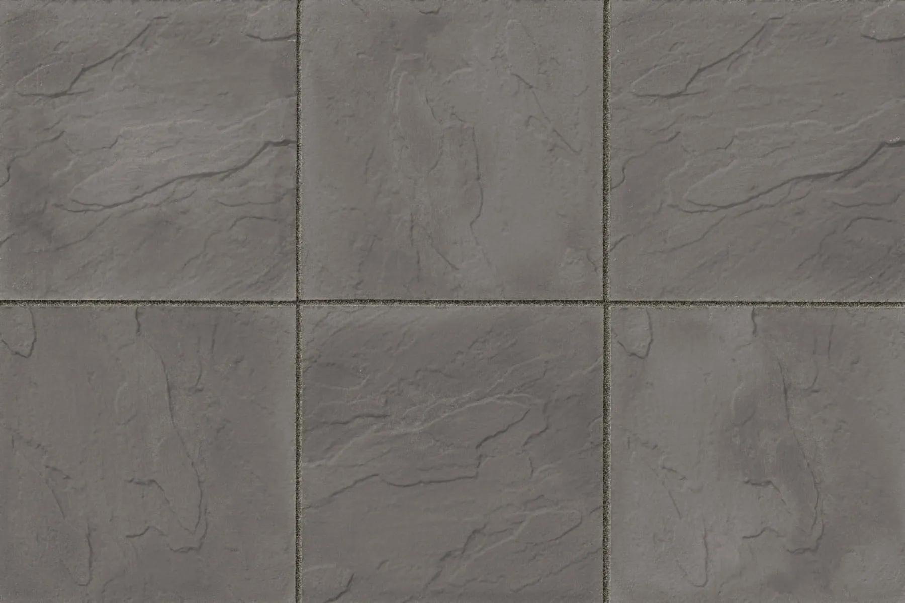 Stonemarket Ryton Charcoal 600 x 600 x 38mm (9m²)