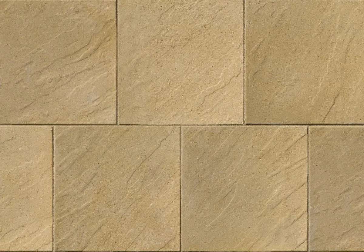 Tobermore Riven Paving Flag 600 x 600 x 40mm Buff (8.64m²)