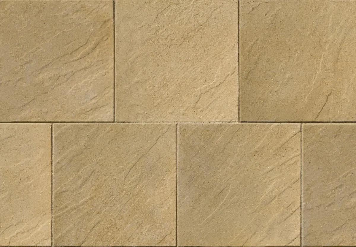Tobermore Riven Paving Flag 600 x 600 x 40mm Buff (8.64m²)