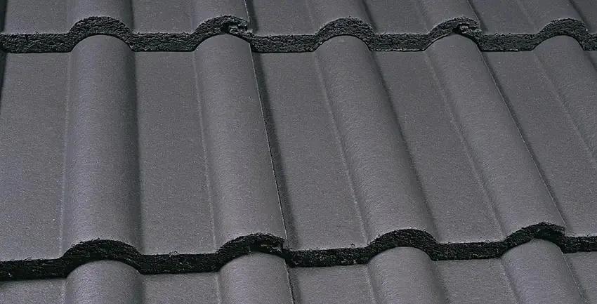 Marley Double Roman Half Tile Smooth Grey MA10228