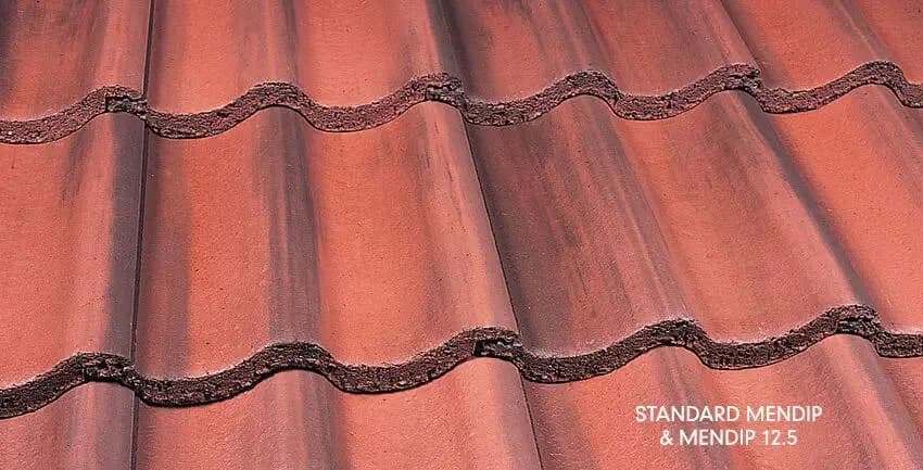 Marley Mendip 12.5 Old English Dark Red Roof Tile MA12580
