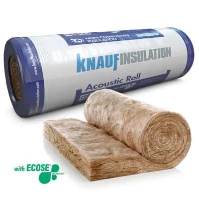 Knauf Acoustic Roll (Ready–cut) 63mm – 1200mm (2x600) x 15m (18m²)