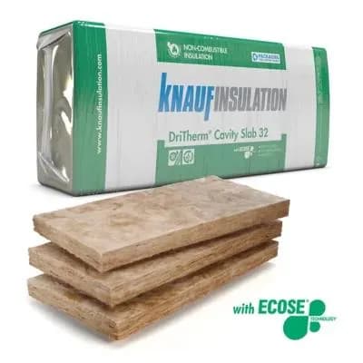 Knauf DriTherm® Cavity Slab 32 75mm – 455mm x 1200mm (3.28m²)