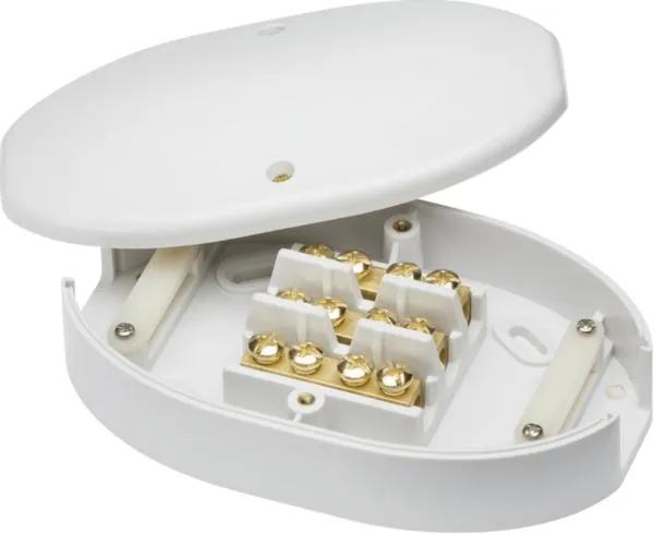 60A Junction Box 3-Terminal – White