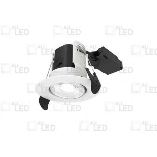 Dimmable Adjustable Fire Rated Downlight AFD05/A/WH