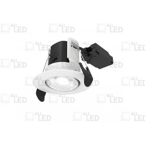Dimmable Adjustable Fire Rated Downlight AFD05/A/WH