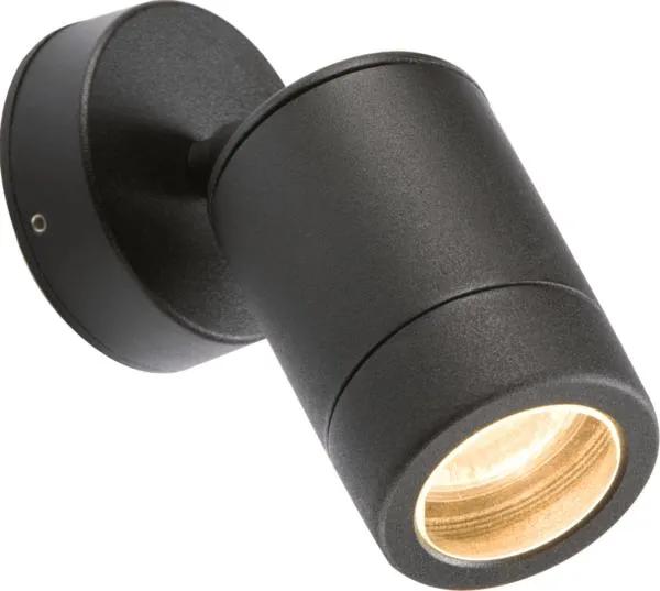 230V IP65 GU10 35W Adjustable Aluminium Powder-Coated Black Wall Light