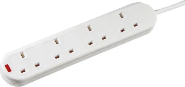 13A 4G 3M Extension Lead with Neon