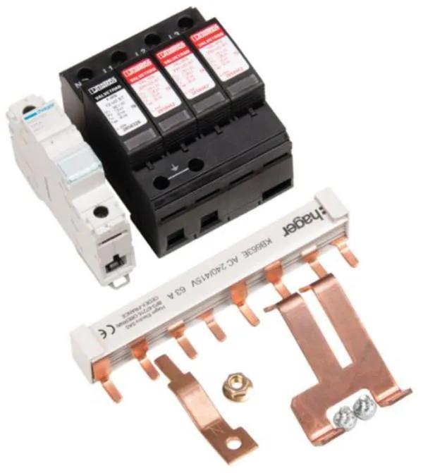 Hager JK102SPD Surge Protector Kit Type 2
