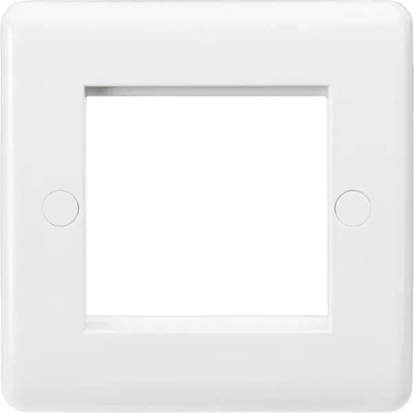 Curved Edge 2G Modular Faceplate (White)