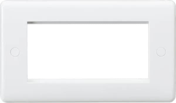 Curved Edge 4G Modular Faceplate (White)