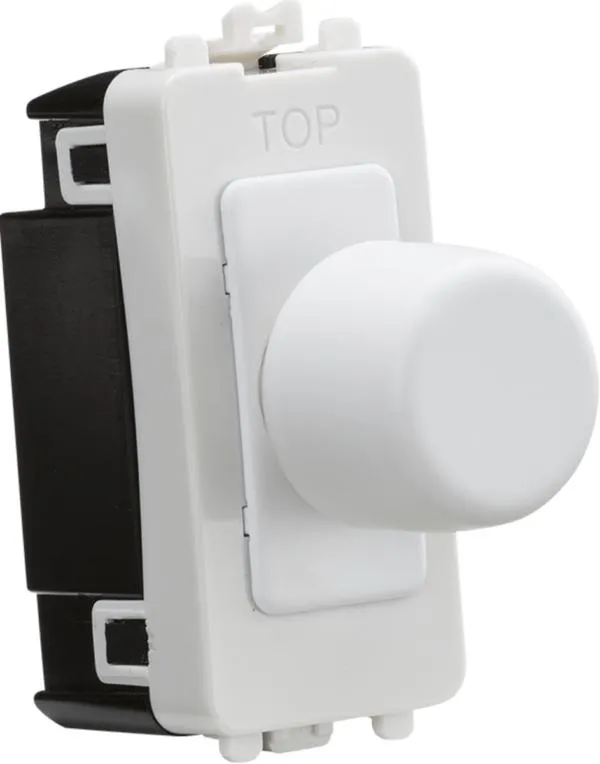 1G 2-way 10-200W (10-100W LED) trailing edge dimmer – matt white (White)