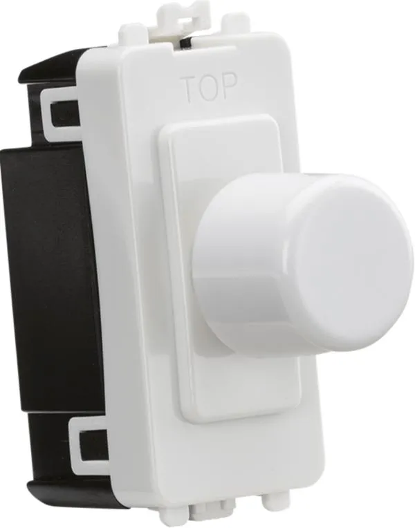 1G 2-way 10-200W (10-100W LED) trailing edge dimmer – white (White)