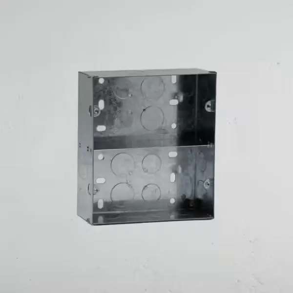 Corston 2x Double Metal Back Box 47mm Portrait