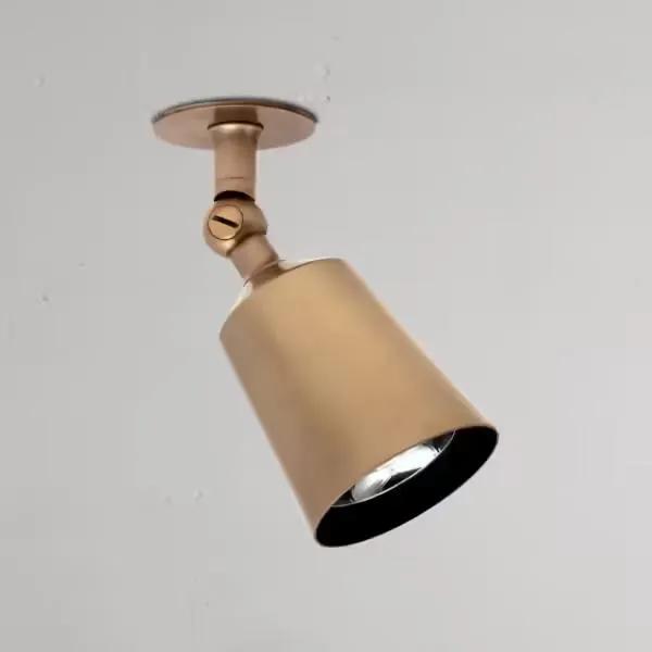 Corston Perryn Single 50mm Spotlight (Antique Brass)