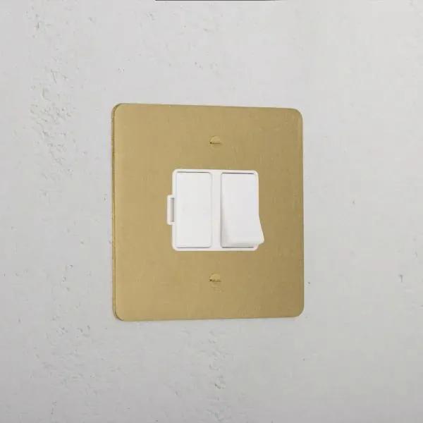 Corston Switched Fused Spur (FCU) (Antique White Brass)