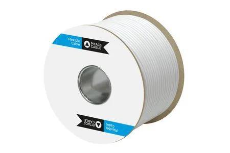 Pitacs 3183Y White 3 Core 1.5mm² Flexible Cable 50m Drum