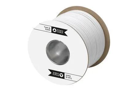 Pitacs 6242BH White 6mm² LSZH Twin & Earth Cable 100m Drum