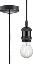 1.8m E27 Vintage Pendant Set – Matt Black 8271LMB (Vintage Black)