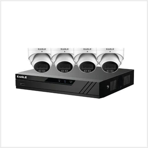 Eagle IP CCTV Kit – 8 Channel 2TB NVR with 4 x 4MP Full-Colour Turret