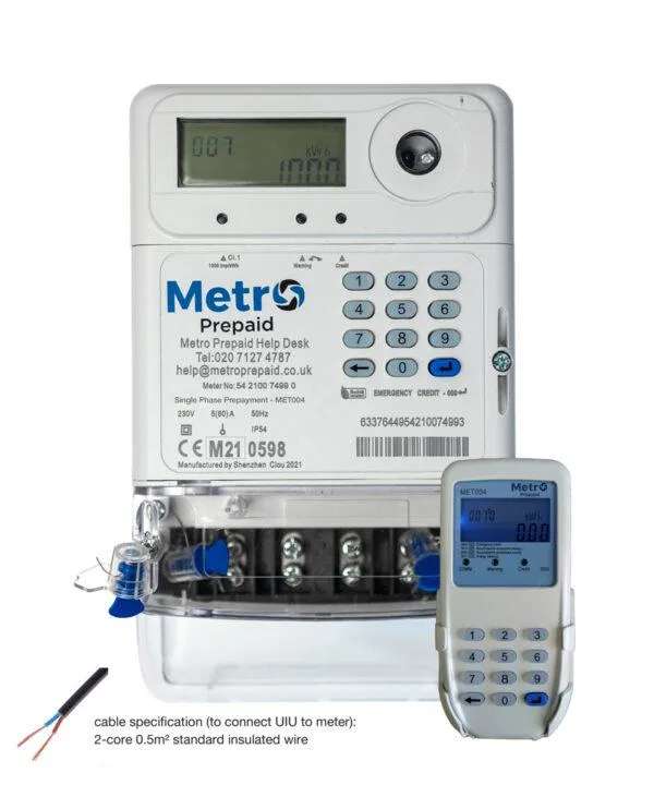 MET004 – METRO DIGITAL PREPAID METER – SINGLE PHASE