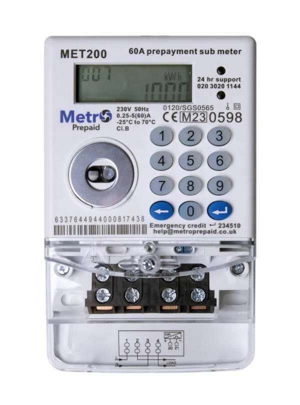 MET200 – METRO DIGITAL PREPAID METER – SINGLE PHASE