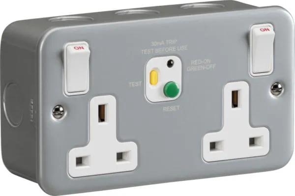 13A 2G DP RCD Switched Socket – 30mA (Type A)
