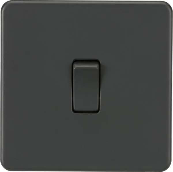Screwless 10AX 1G 2-Way Switch – Anthracite