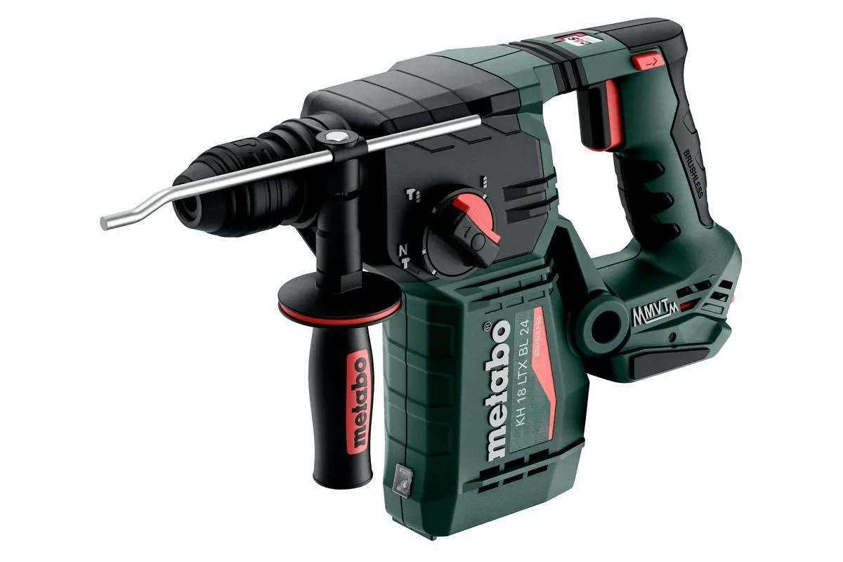 Metabo KH 18 LTX BL 24 Brushless 2.4J SDS+ Rotary Hammer Body Only With MetaBox