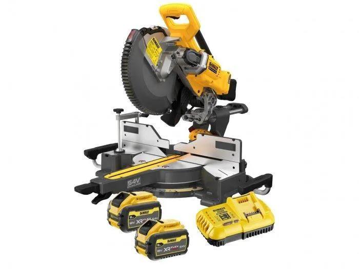 DeWALT DCS781X2-GB 54V XR Flexvolt 305mm Cordless Sliding Mitre Saw With 2x 9Ah Batteries