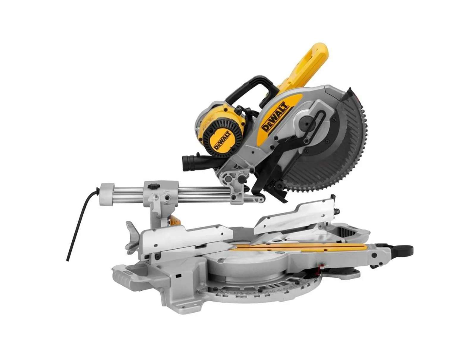 DeWALT DWS727-GB 240v 250mm Double Bevel Slide Mitre Saw with XPS